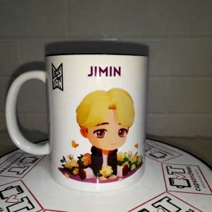 PERSONALIZED BTS BT21 Tiny Tan Forest Frosted Glass Mug