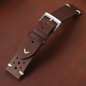 20mm 22mm Premium Genuine Leather Strap Quick Release Oil Wax Discoloration Cowhide Leather Watchband Business Men Women Straps
