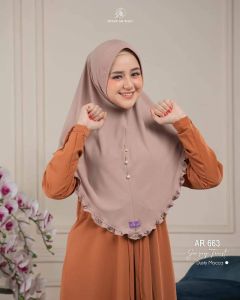 Jilbab hijab kerudung bergo krudung wanita dewasa jersey instan terbaru new terlaris terkini modern kekinian murah viral 2022 Arrafi AR 663 adem mudah di bentuk cantik pet antem bahan stella ori premium cantik bayar di tempat COD gratis ongkir