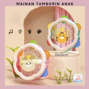 Alat Musik Mainan Tamborin Anak Karakter Lucu