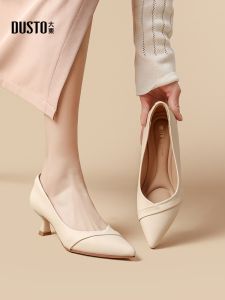 Giày Cao Gót Mũi Nhọn DUSTO Kiểu Pháp Cho Nữ Mùa Thu 2025 Giày Công Sở Đế Cao Gót Mỏng Nhẹ Nhàng Thoải Mái Dễ Mang