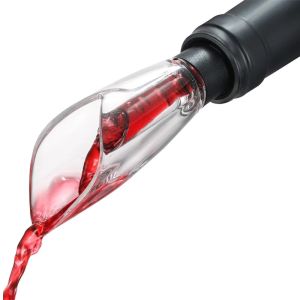 Wine Aerator Pourer Spout and Wine Stopper Vacuum Pump Wine Decanter with Aerator Improved Flavor Enhanced Bouquet Bubbles