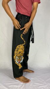 Celana Komprang bordir Harimau C-64 silat bukan jeans pencak silat beladiri Capoeira