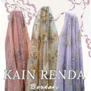 Kain Lace Manik Kain Renda Berkaki Good Quality 56inch 蕾丝 0.5m