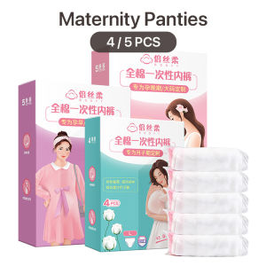 Pregnant Women Disposable Underwear Pure Cotton High-waist Plus Size Maternity Postpartum Panties with Box