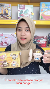 Mainan Happy Flip Little Monkey Tumbling Mainan Lucu Interaktif Bergerak Musik Dan Lampu