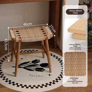 MU FENG ZHI NAN | Creative Woven Solid Wood Dining & Negotiation Chair