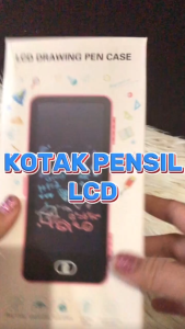 Kotak Pensil Papan LCD Kreatif Anak Edukasi Mainan