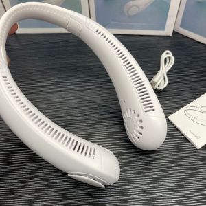 Portable Mini Foldable LED Lighted Neck Fan Sporty Fan USB Powered Compact Size Handy Fan Perfect for Home And Daily Use