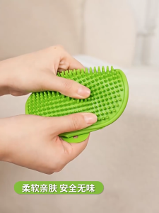 Removable Cat Corner Scratching Rubbing Brush Cat Self Groomer Pet Hair Removal Massage Comb