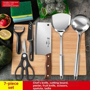 All-in-one Kitchen Knife and Cutting Board Set