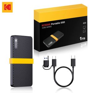 Ổ Cứng Di Động Ngoài KODAK X200 SSD USB3.1 256GB 512GB 1TB 2TB Cho Laptop Điện Thoại Thông Minh PC Tivi - Truyền Dữ Liệu Tốc Độ Cao