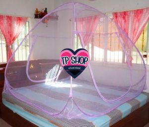 มุ้งสปริง มุ้งกันยุง มุ้ง มุ้งกระโจม มุ้งครอบใหญ่ มุ้งกันยุงตาข่าย แบบพกพา พับเก็บได้ ใช้ได้ทุกสถานที่ บนเตียนนอน หลังกะบะรถ สามารถนำที่นอน 6ฟุตใส่เขาไปในมุ้งได้ มีความแข็งแรงทนทาน มีซิฟ ผ้าทำจากไนรินอย่างดี ขดลวดสปริงอย่างดี คืนตัวได้เร็ว เหมาะกับการใช้ง