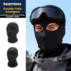 Full Face No Hole Cover Hat Women Men Cs Balaclava Cap Sun Uv Protection Bike Motorcycle Multi-Hole Ski Mask