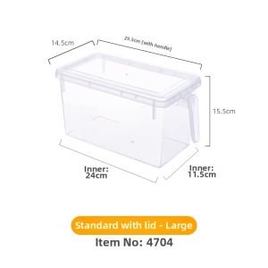 Transparent Lidded Food-Grade Freezer Storage Box