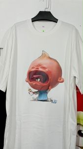 Kaos Pria 3 Dimensi Motif Bayi Nangis Tshirt Oblong Katun 24s H0182 By Hans & Co