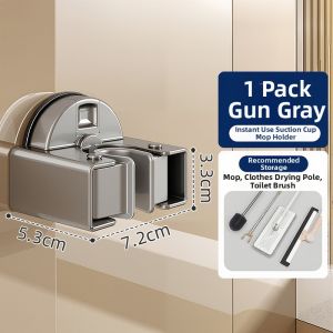 XUNHUAI | Suction Wall Mount No-Drilling Hook Bathroom Storage Rack