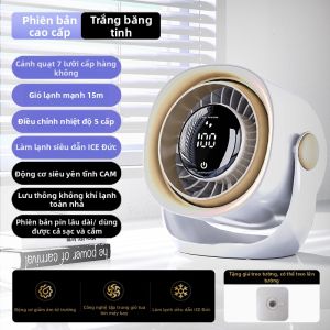 Quạt Bàn USB Mini 2025 Mới Cho Văn Phòng Trang Trí Phòng Ký Túc Xá Quạt Làm Mát Quạt Sạc Quạt Bàn Quạt Làm Mát