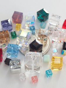 DIY Handmade Beads Material Kit Crystal Sugar Cubes 4MM 8MM 10MM 12MM 5601 สไตล์ยุโรป คริสตัลสวอทโลว์ค่า