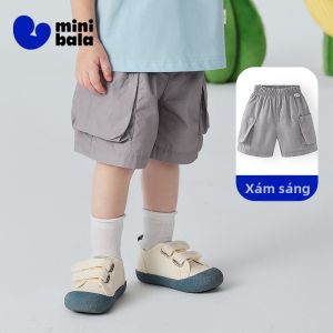 MINI BALA | Quần Shorts Cho Bé Thoáng Khí Mềm Mại Cotton Nhẹ