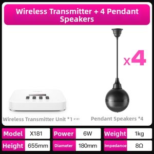 Aigo | Wireless Bluetooth Ceiling and Wall Mount Speaker Kit for Commercial Use