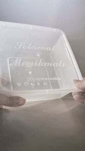 THINWALL KOTAK 1500ML WADAH MAKANAN PLASTIK PLUS TUTUP BENING SUMO (25 PCS)