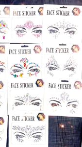 Face Art Painting 3D Face Jewelry Sticker Diamond Crystal Face Sticker Face Gems Sticker