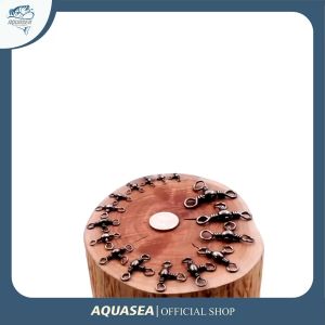 AQUASEA - KiliKili Barrel Swivel 3 Mata 3 Way Swivel Rangkaian Pancing Solid Ring Connector