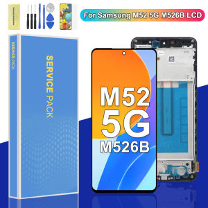 6.7 AMOLED Display Touch Screen Digitizer Assembly for Samsung M52 5G M526 M526B LCD Screen Replacement Repair Parts