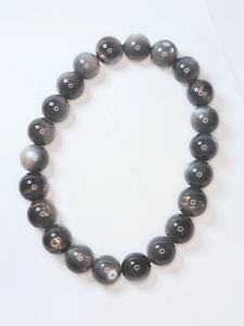 高货 骨干黑太阳石手串 high grade skeletal black sunstone crystal bracelet 8.5mm