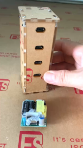 Bộ vỏ box trạm sạc nhiều cổng dùng cho mạch sạc nhanh 30W Belkin dùng nguồn 100V-220V OUT TypeC.