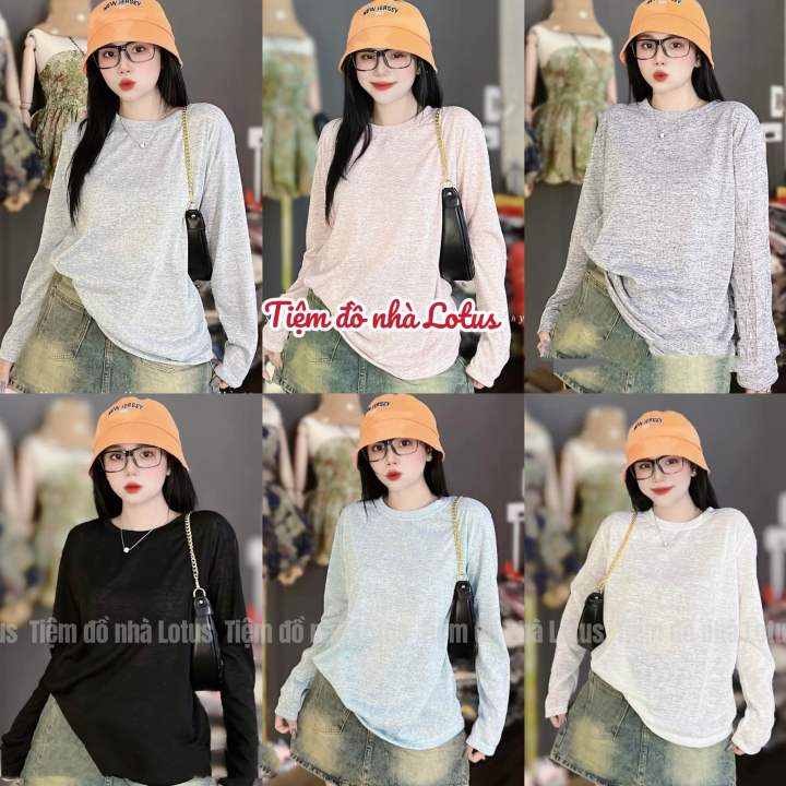 Áo len tiêu mỏng form rộng (Tiệm đồ nhà Lotus) - mã 225