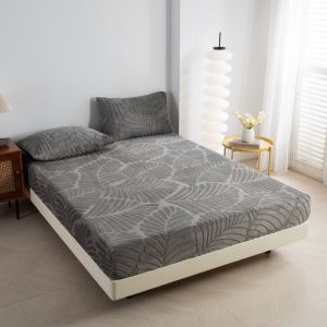 Premium Thicken Velvet Bed Sheet Garterized Design Plush Mattress Cover Single Double Full Queen King Size Bed Cover Soft & Comfy