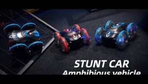 2.4 GHz waterproof remote-controlled ship amphibious remote-controlled vehicle all terrain RC stunt vehicle