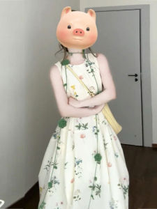 CHANGTONG | Tea Break French Style Sleeveless Floral A-Line Dress