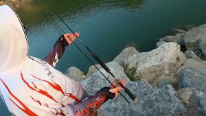 1.6M/1.8M/2.1M Fishing Rod 2-Section Ultralight Insertion Spinning Rod Portable Outdoor Fishing Pole