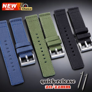New 20mm 22mm Quick Release Canvas Watch Straps Nylon Band Soft Watchband for Smartwatch Aaccessories Women Men Universal Strap