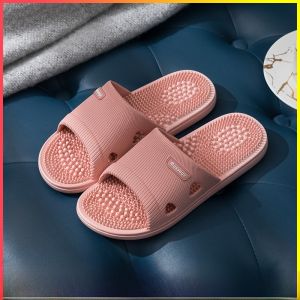 Massage Slippers for Women Summer Household Non Slip Indoor Foot Acupuncture Point Particles Hard Thorn Health Care Foot Massage Shoes Men
