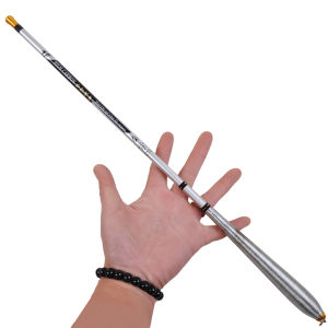 Cần Câu Cá Bằng Sợi Carbon Mini Siêu Nhẹ Di Động Câu Cá Nước Ngọt Hồ Sông Kèm Tay Cầm Xoay.
