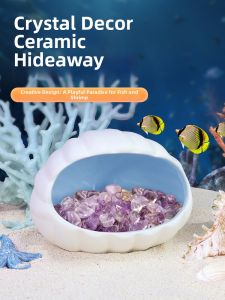 CHONGXIAOSHUAI | Fish Shrimp Reproduction Shelter Landscape Decoration Beige Ceramic