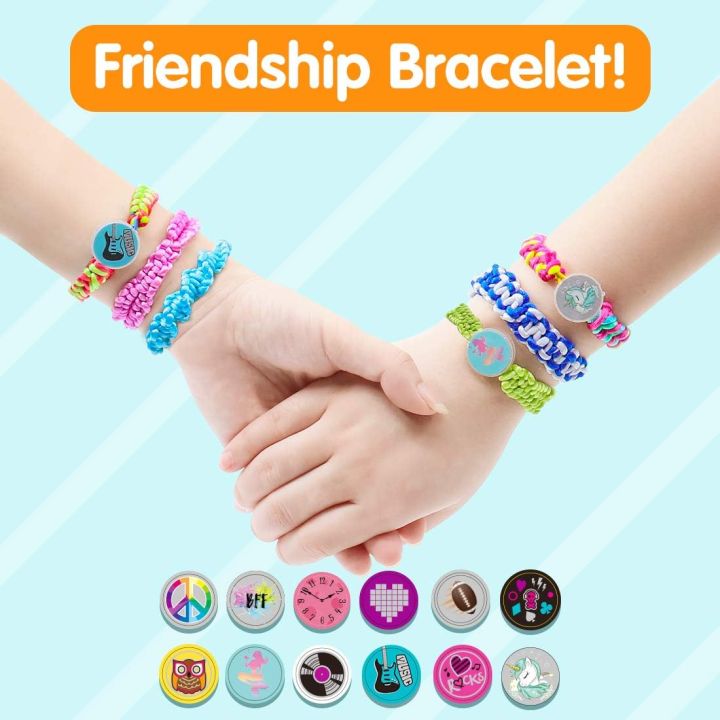 Friendship Bracelet Making Kit for Girls Cool Arts and Crafts Toys for  10 11 12 Years Old, Bracelet String and Rewarding Activity,DIY