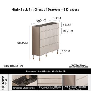 Ultra-thin Luxury Bedroom Storage Cabinet