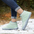 Snow BOOTS กันน้ําผู้ชายฤดูหนาวรองเท้า Barefoot ข้อเท้ารองเท้า 36-46 คู่รองเท้าเดินป่ากลางแจ้งรองเท้า WARM Plush รองเท้า. 
