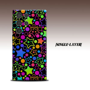 Rainbow Star For Samsung Galaxy S26 S25 S24 A56 A36 Dual Layer Luxury Fashion Full Lens Protective Case