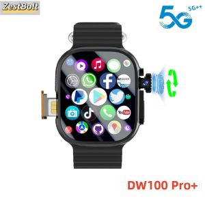 Đồng Hồ Thông Minh DW100 Pro 5G LTE Màn Hình AMOLED 2.29 Inch Cảm Biến Vân Tay Độ Phân Giải 180 °   Camera Xoay NFC Kết Nối GPS WiFi Theo Dõi Sức Khỏe Và Giấc Ngủ