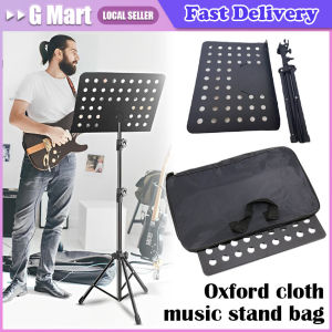 Music Stand Bag Accessory Handheld Wear-resistant Storage Multi-function Carrying Portable Folding Guitar Stand Bag Waterproof Oxford Aluminum Tripod Music Stand Holder Case Performance Stand Carrying Bags