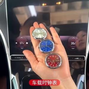 Đồng Hồ Xe Hơi Phát Sáng Mini 40mm/43mm Dán Bảng Điều Khiển Máy Quartz Trang Trí Ô Tô Màn Hình Kỹ Thuật Số Mặt Tròn Dành Cho Thợ Sửa Xe
