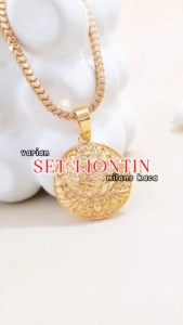 Cute Jewelry Kalung Dewasa Milano Kaca Liontin Dubai Zircon Perhiasan Lapis Emas KL 174