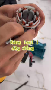 Thân máy mài chân pin makita không chổi than _ chân pin phổ thông lõi đồng _hàng dây đồng