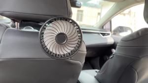 SEAMETAL USB Cooling Fan for Car Brushless Silent Electric Fan 360-Degree Rotation High-Speed Strong Car Fan 3-Speed Adjustable
